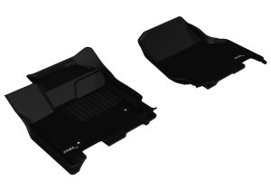 Ford F-150 Floor Mats - Front - 3D MAXpider - Kagu - Black - `15-`20 Ford F-150 Floor Mats - Front - 3D MAXpider - Kagu - Black - `15-`20